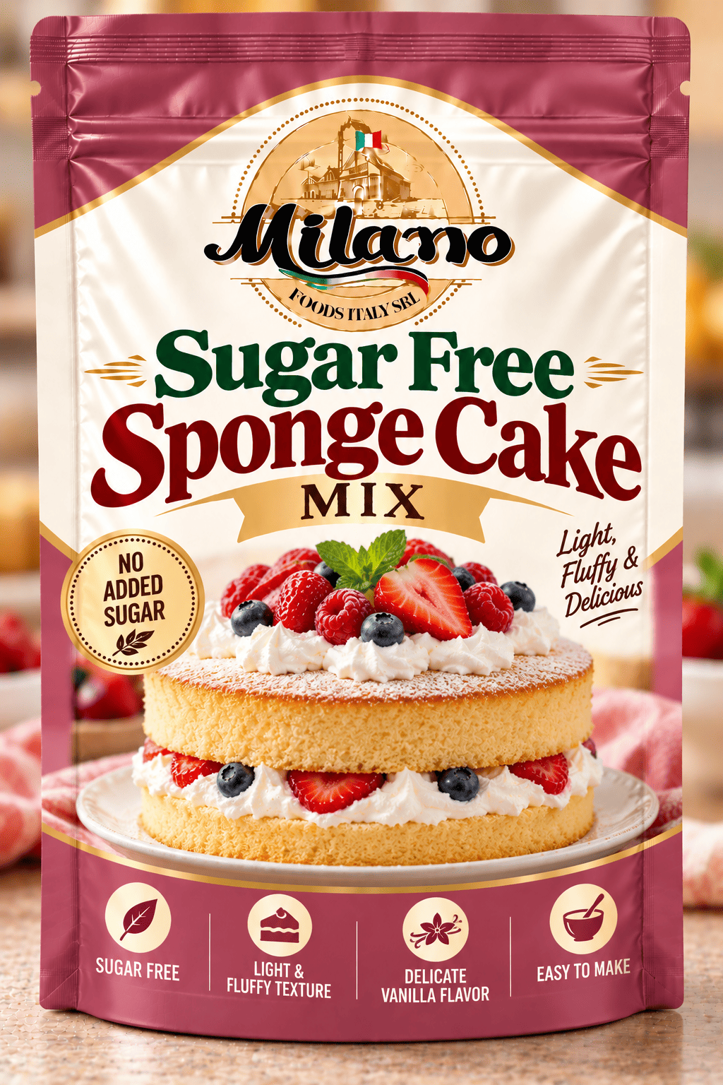 SUGAR FREE SPONGE CAKE MIX